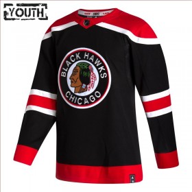 Chicago Blackhawks Blank 2020-21 Reverse Retro Authentic Shirt - Kinderen